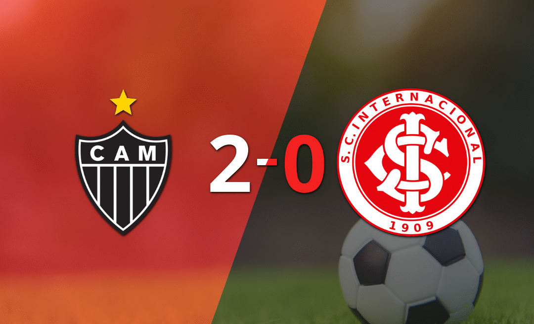Atlético Mineiro dominó a Internacional con un 2-0 en un partido electrizante