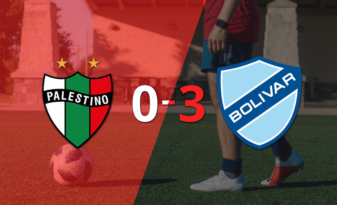 Bolívar goleó a Palestino y pasó a Octavos de Final