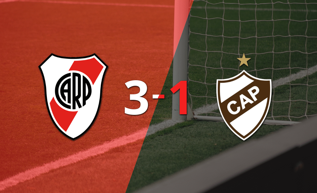 Con muchos goles, River Plate derrotó 3-1 a Platense