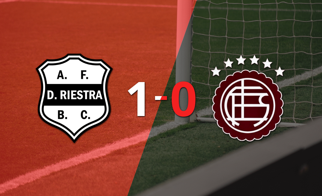 Con un solo gol, Dep. Riestra derrotó a Lanús en el estadio Guillermo Laza