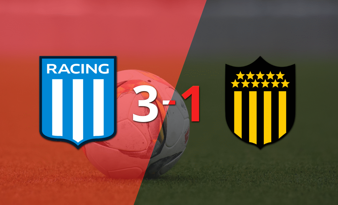 Con un marcador 3 a 1, Racing Club derrotó a Peñarol y quedó en Cuartos de Final