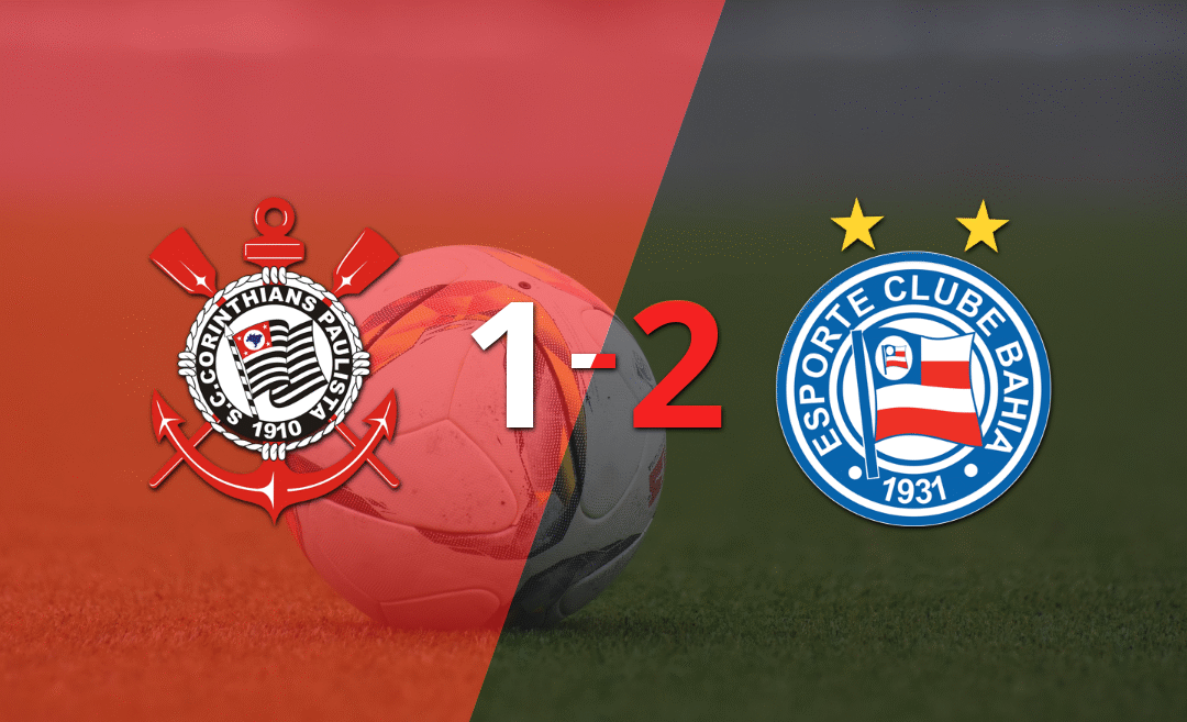 Victoria apretada de Bahia por 2-1 sobre Corinthians