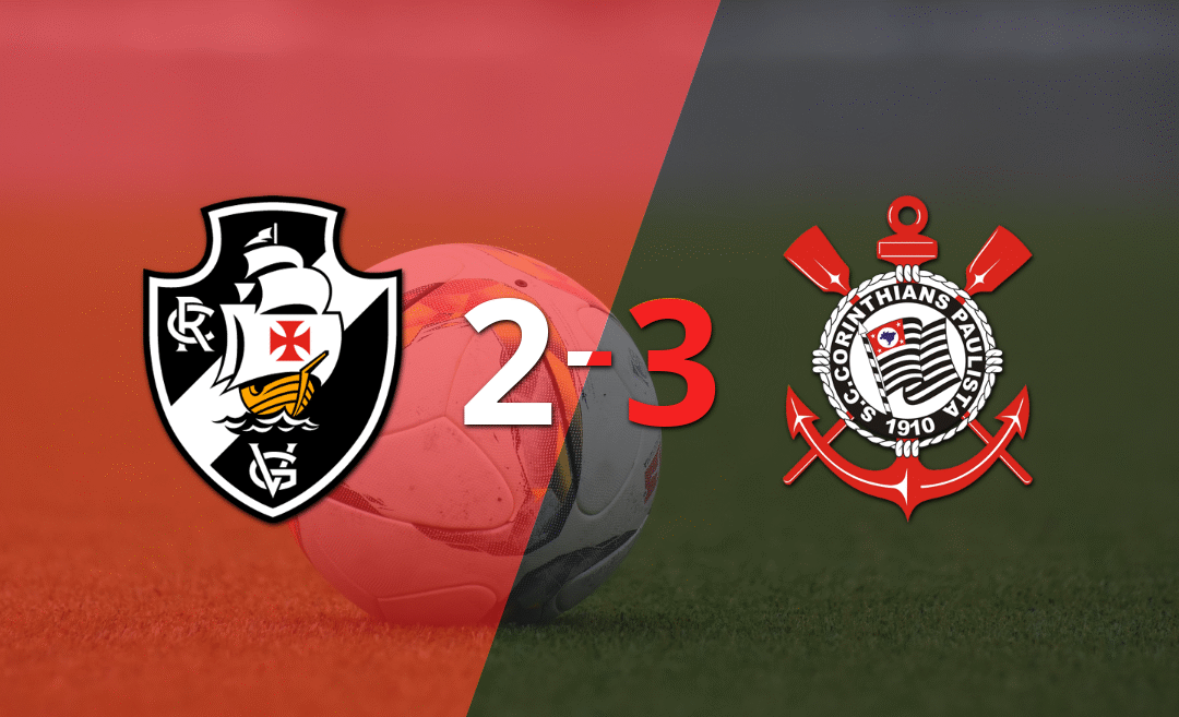 Emocionante victoria de Corinthians sobre Vasco da Gama con un 3 a 2