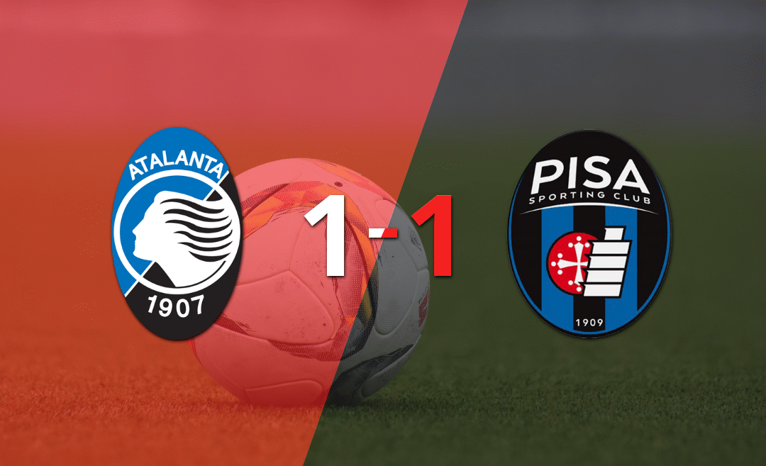Reparto de puntos en el empate a uno entre Atalanta y Pisa en la primera jornada
