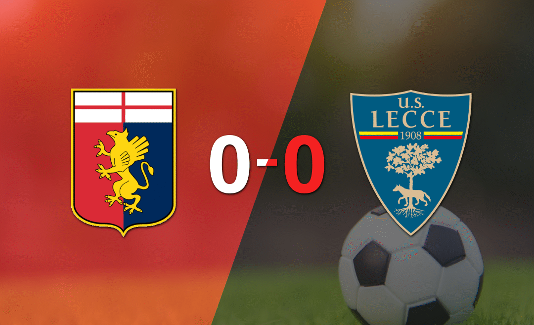 No hubo goles en el empate entre Genoa y Lecce en el arranque del torneo