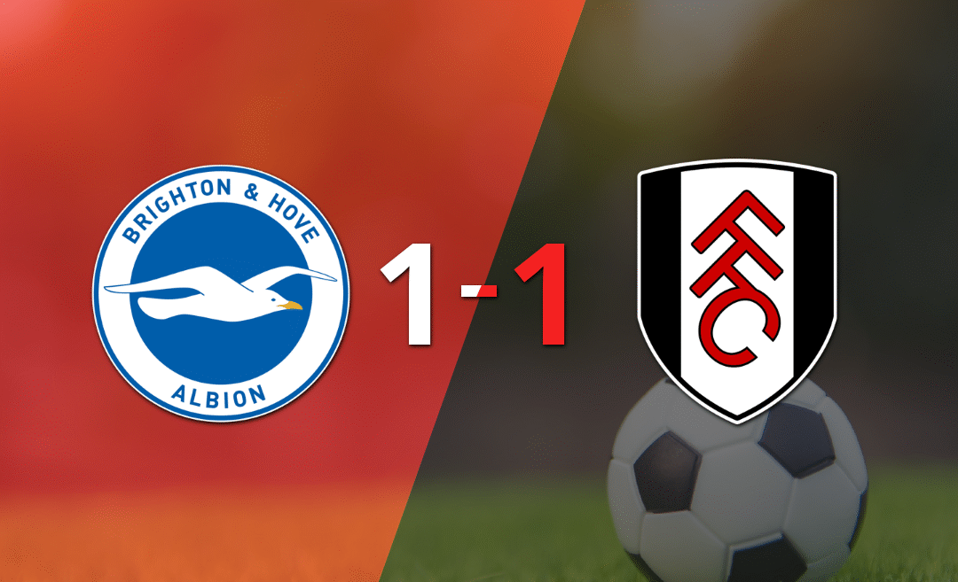 Fulham logró un agónico empate ante Brighton and Hove en el inicio del torneo
