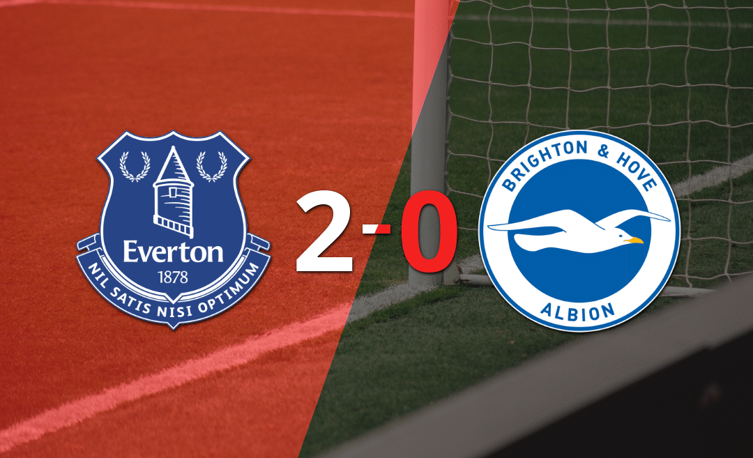 Everton le ganó como anfitrión a Brighton and Hove por 2-0
