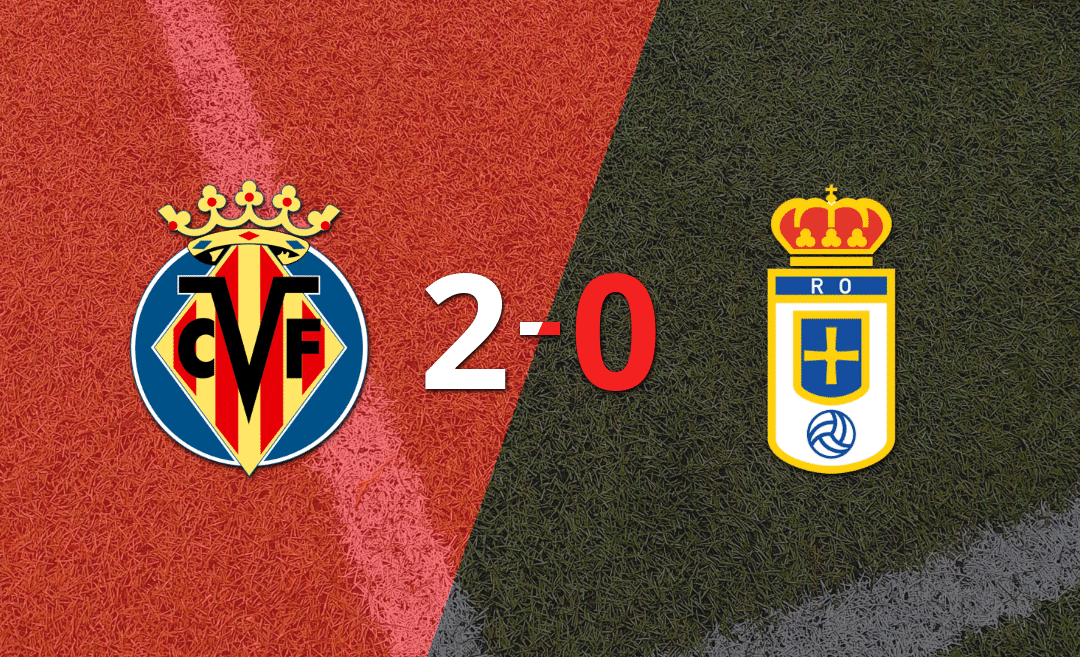 Real Oviedo cayó derrotada ante Villarreal por 2-0 al comenzar el torneo