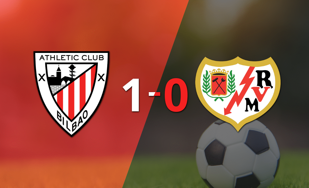 Con gol de penal de Oihan Sancet, Athletic Bilbao le ganó a Rayo Vallecano por 1 a 0